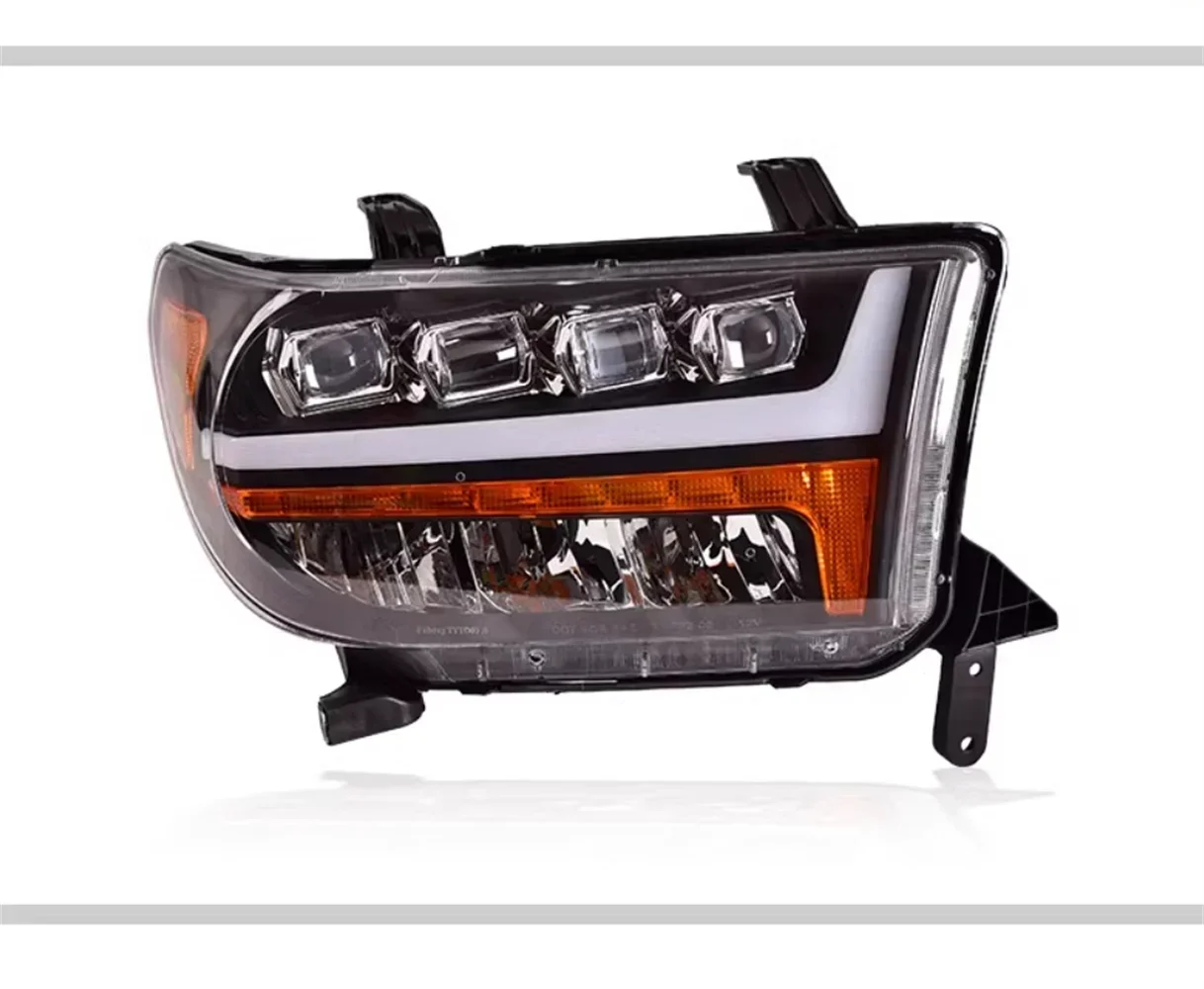 For 07-13  Tundra daytime running light DRL turn signal 2pcs Car led front lamp Headlight assembly