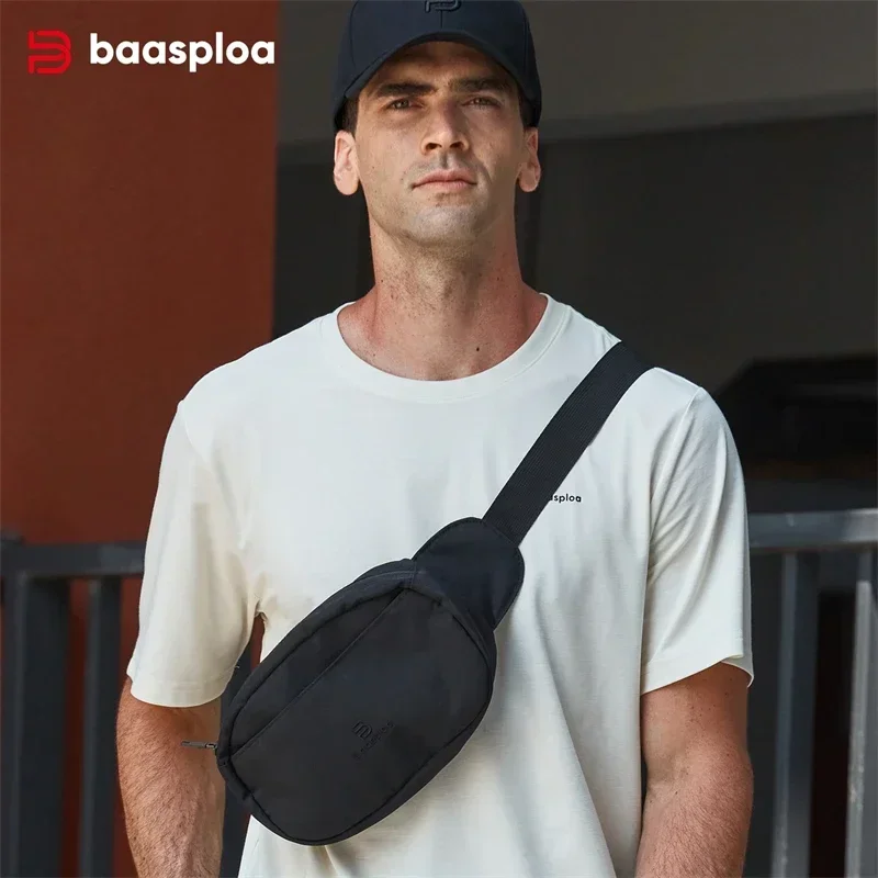 Baasploa حقائب الجري المقاومة للماء في الهواء الطلق الركض الصالة الرياضية حقيبة للجنسين موضة متعددة الوظائف المحمولة مشبك الخصر حقيبة