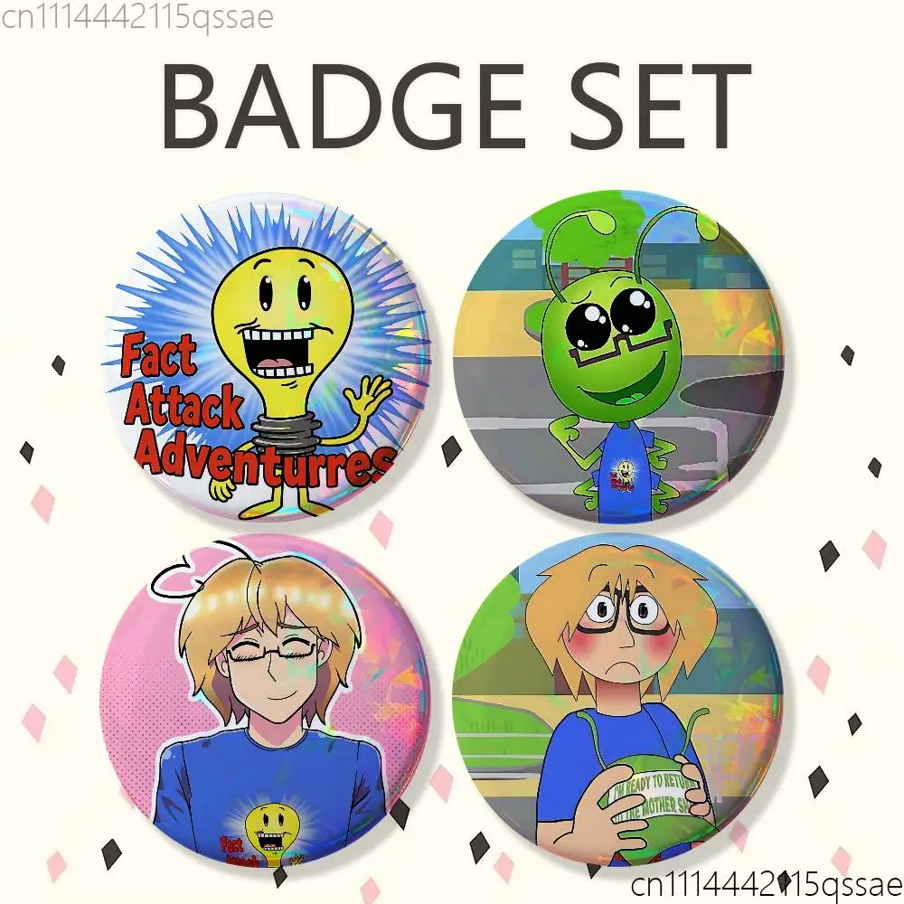 FOR FAA Jasper 25/32/44/58/75mm Badges Bright Printed Icon Gift For Friends Badge Collar Brooch Lapel Pin Metal