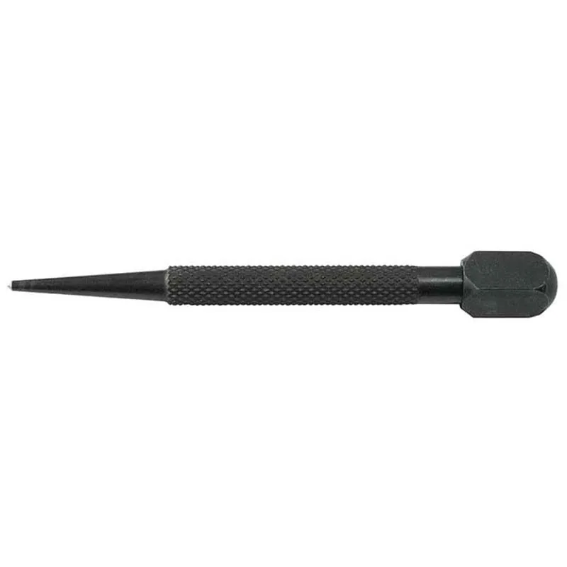 Fine Tip Centre Punch Jewelers Positioning Tool Knurled Non-Slip Hardened Tool Steel Square Head Metal Marking Drill Guide Punch