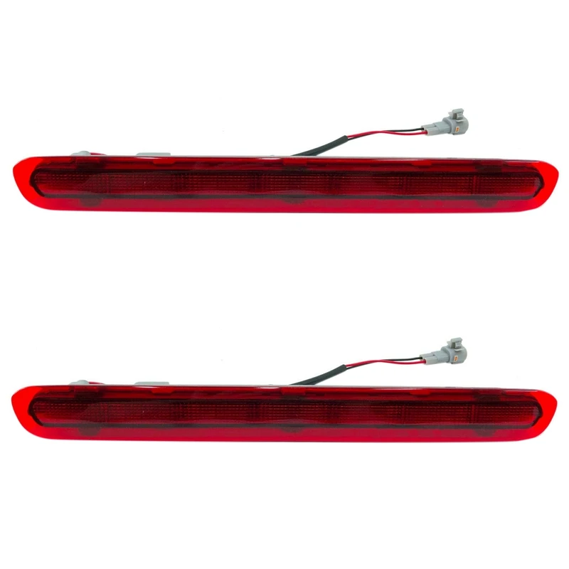 2X Dynamic Third 3Rd Brake Light, Rear Tail Light Stop Lamp For Toyota Hilux Revo Vigo 2015 2016 2017 2018 Red Shell