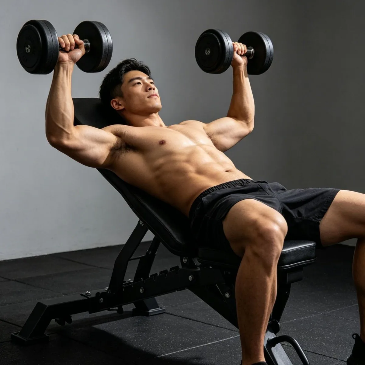 Banc de musculation multifonctionnel pliable pour la maison, inclinable et déclinable, pour exercices avec haltères et press fly