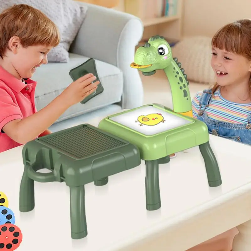 Kids Tracing Projector Intelligent Drawing Projector Machine Early Art Learning Toy Educational Drawing Playset For Kids Boys