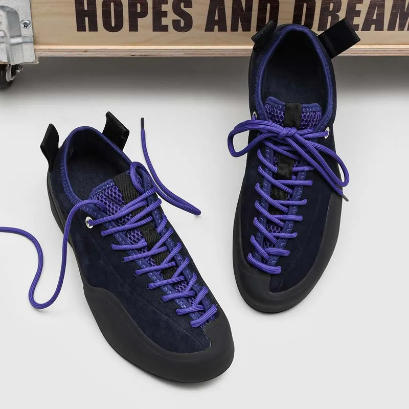 Retro Herren Freizeitschuhe im französischen Stil, lässige Schnürschuhe, modische Skateschuhe, Outdoor-Kletterschuhe, Markenschuhe für Herren, Größen 38-46