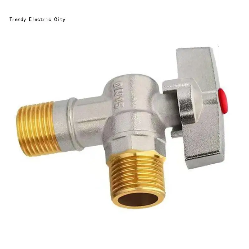 Stop Valves Down On G1/2 Water Stop Valves with Handle Hot/cold Water R9CD