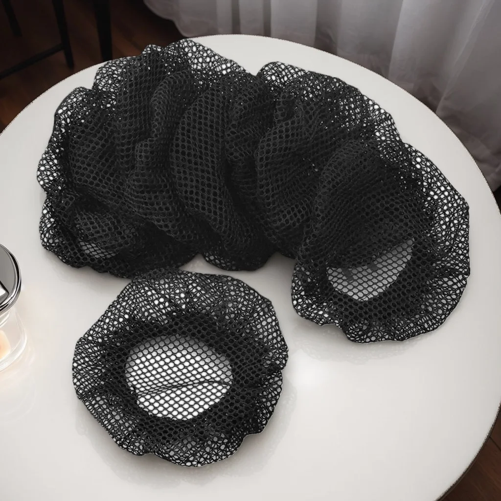 

​ ​ Женская вязаная крючком сетчатая булочка, снуд, сетка для волос-танцевальные головные уборы, аксессуары ​ ​