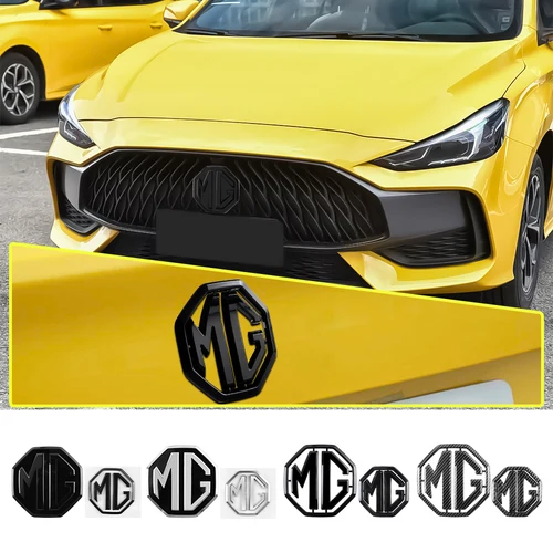 Pegatinas con emblema de logotipo trasero delantero de coche, accesorios adhesivos para volante para MG MG5 ZS Cyberster EV ES5 HS ONE GT GS EZS