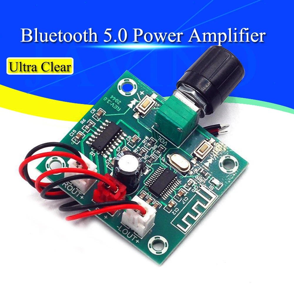 XH-A158 Ultra Clear Bluetooth 5.0 Power Amplifier Board PAM8403 Small Power DIY Wireless Speaker Amplifier Board 5W*2