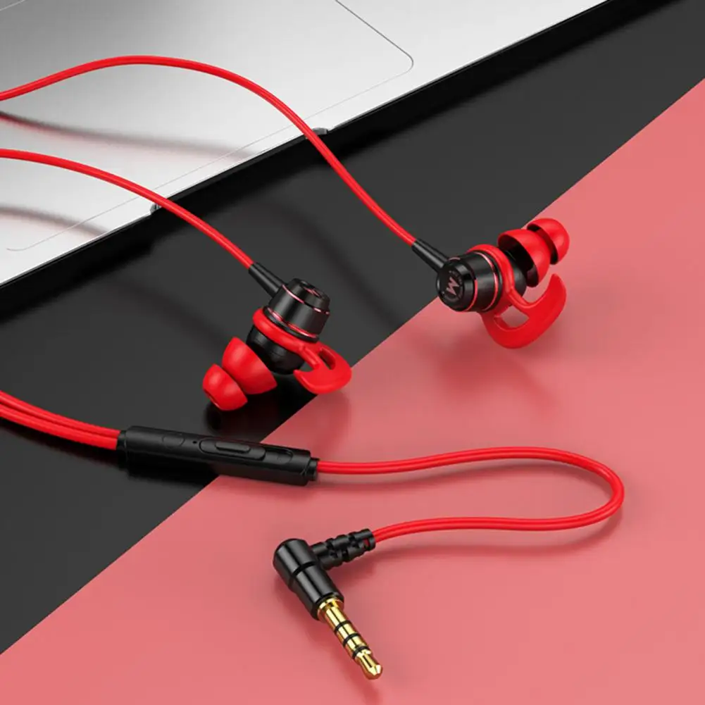 Wired Noise Reduction Earphone, Confortável Headset com Hifi Sound, Phone Call Fidelity, 3.5mm, Computador