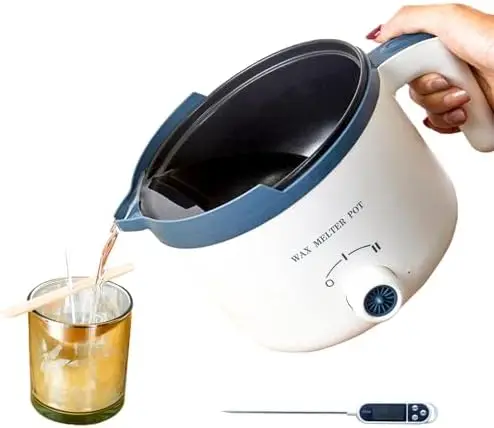 

Ksedcon Electric Wax Melter for Candle Making – Non-Stick with Pouring Spout