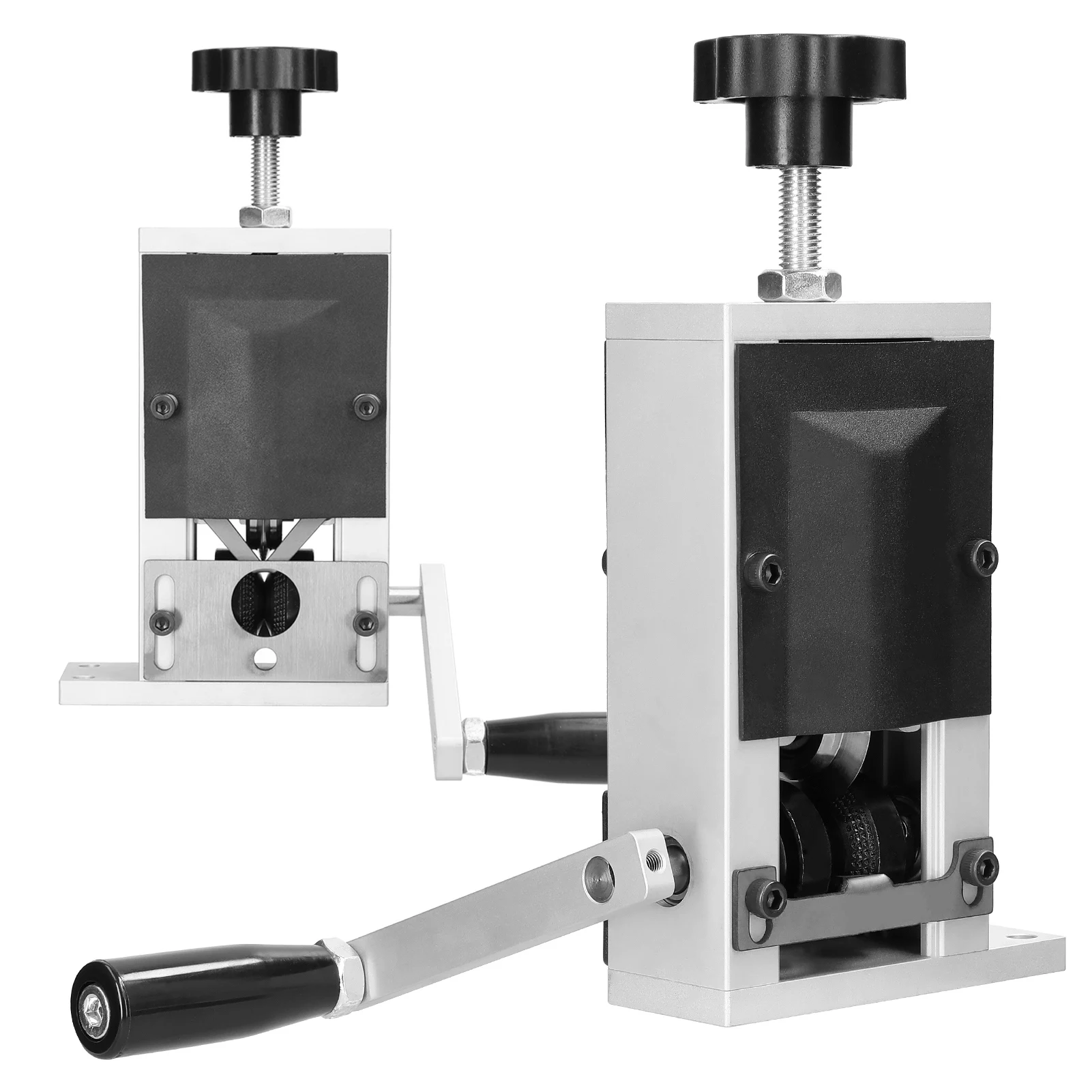 Wire Stripping Machine Aluminum Alloy Frame Manual Hand Crank Copper Wire Stripper Machine for 2‑15mm Diameter Cable