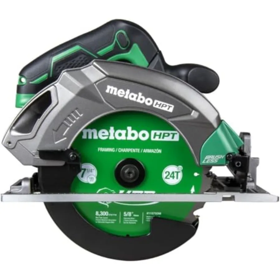 

Аккумуляторная циркулярная пила 18V MultiVolt 7-1/4 дюйма с высоким крутящим моментом, легкая конструкция, до 200 пропилов 2x4 на одном заряде, совместима с 18V.