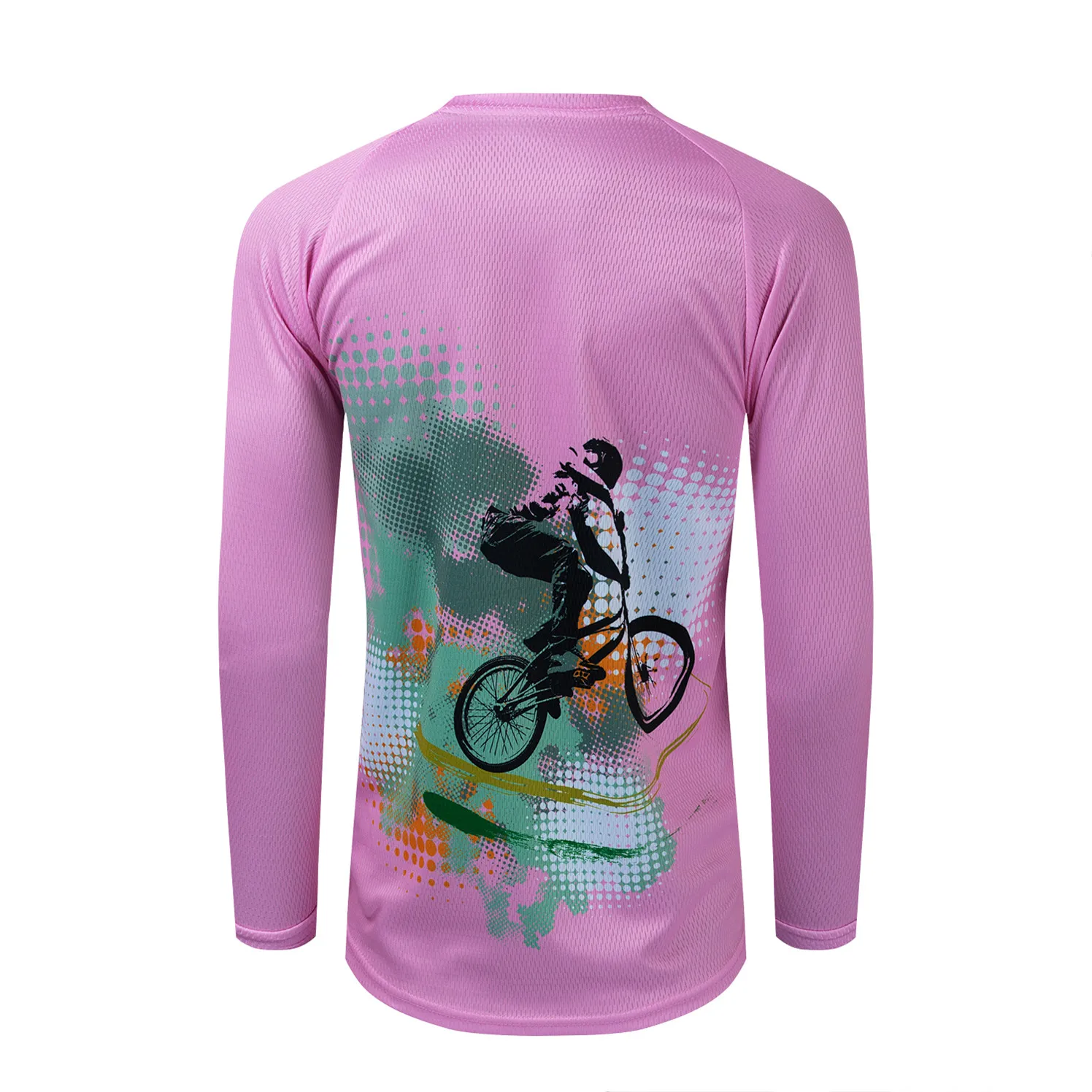 MTB Jersey Women Mountain Road dirt Bike Motocross Cycling Shirt Long Sleeve BMX DH Downhill Bicycle Racing Riding Top Pink Blue