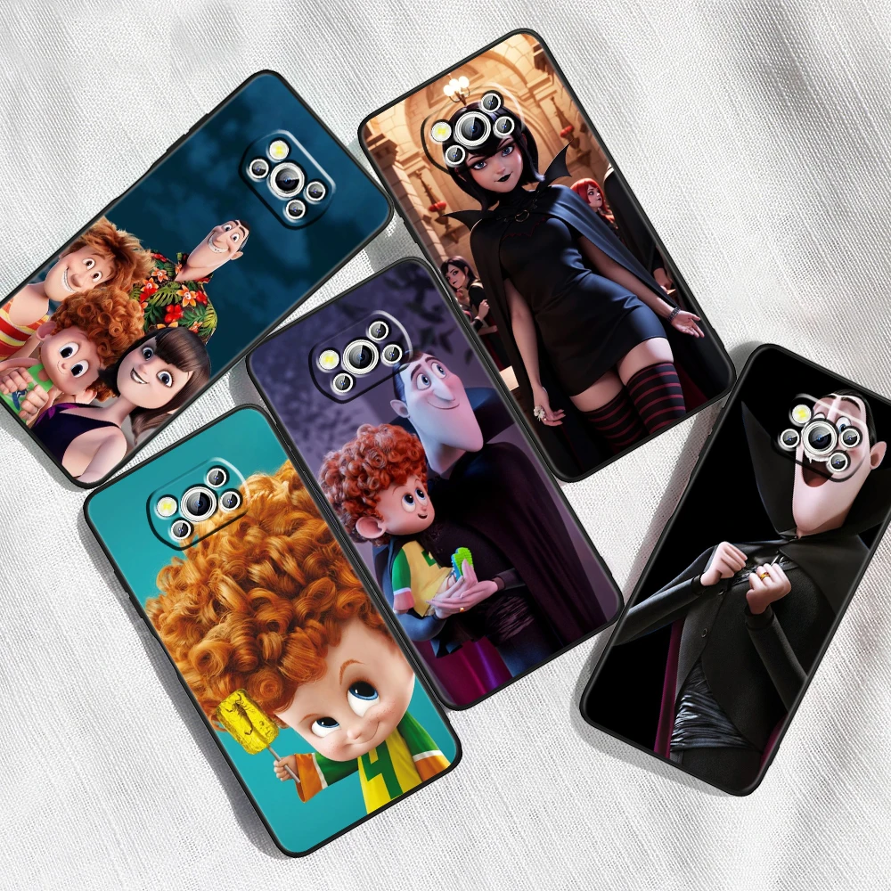 

Hotel Transylvania Disney Film For Xiaomi Mi Poco F5 F4 F3 X6 X5 X4 X3 M6 M5 M5S M4 M3 C65 Pro GT NFC 5G Black Back Phone Case