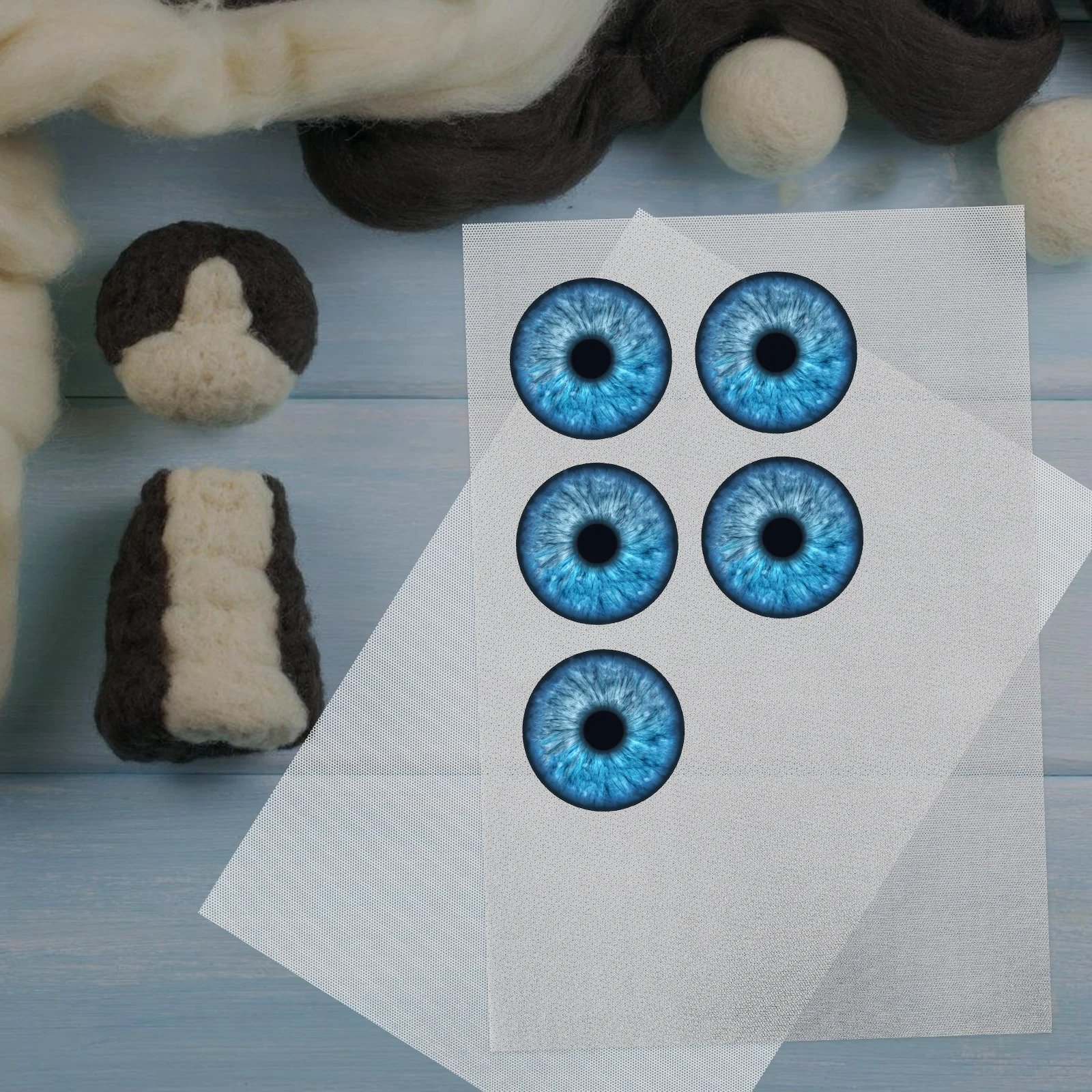 Plastikowa siatka na oczy, wodoodporny PVC do tworzenia masek futrzanych, DIY, cosplay, rękodzieło, białe futrzane rękodzieło, płótno