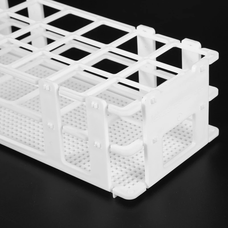 HOT SALE 9 Packs Plastic Test Tube Rack, 21 Holes Lab Test Tube Rack Holder For 30Mm Test Tubes, White, Detachable (21 Holes)