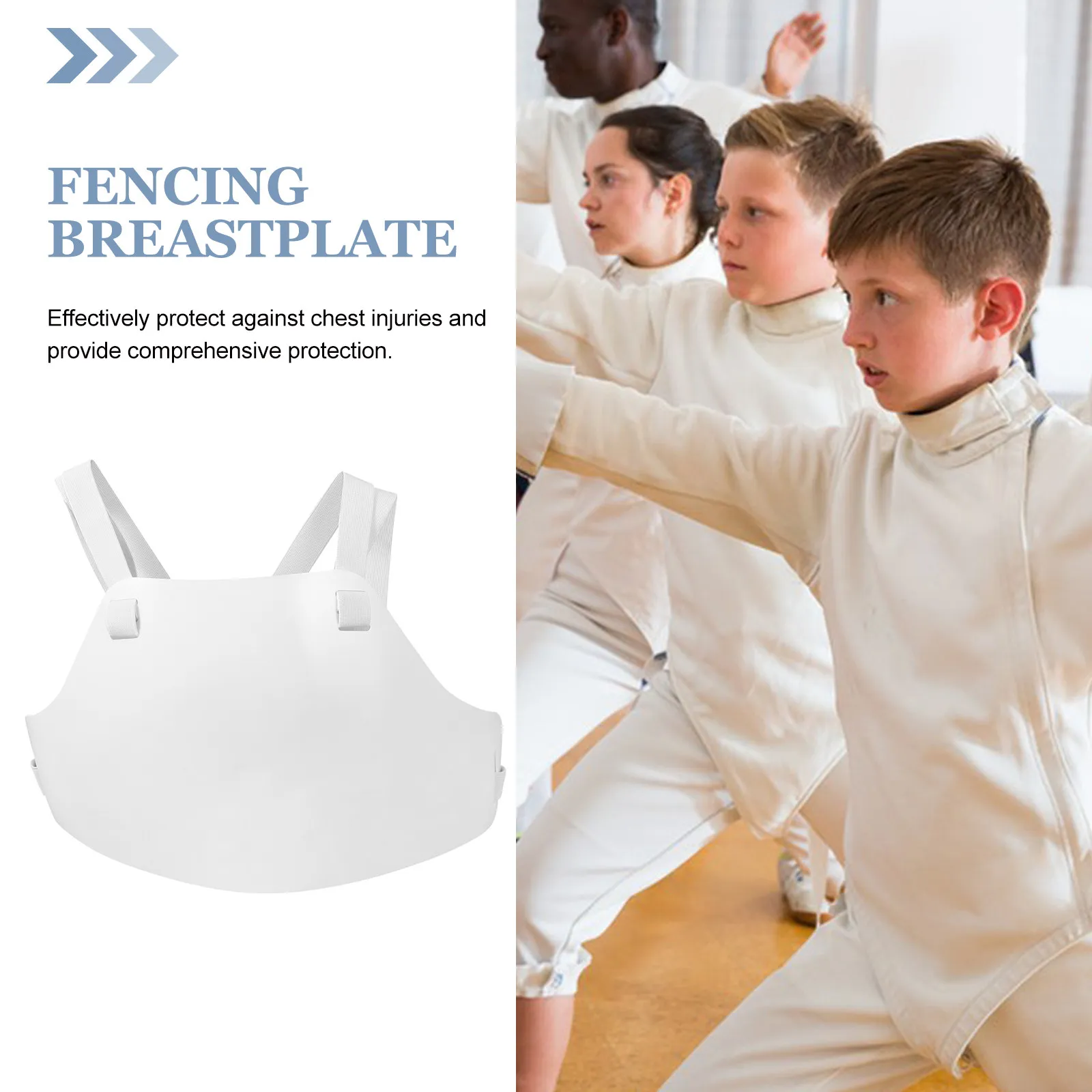 Fencing Chest Protector Lightweight Protective Guard for Male Fencers Practice Training Gear Fencing Chest Guard