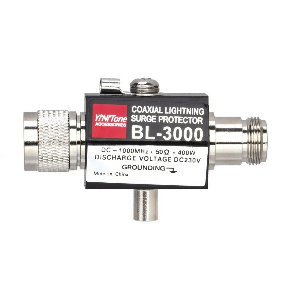 BL-3000 N Male to N Female Antenna Surge Protector Surge Arrester 400W 50Ohm Radio Repeater Coaxial Anti-Lightning