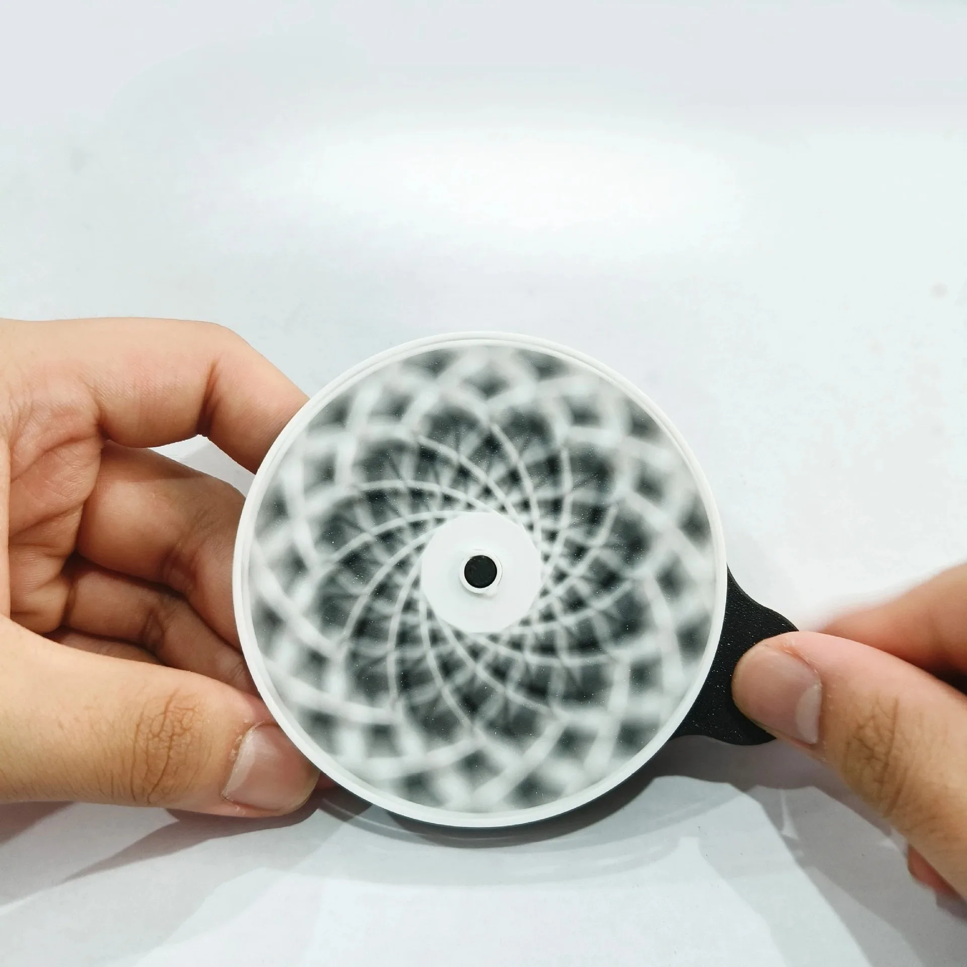 ABS Dynamic Decompression Toys Simple Fashion 3D Printed Spiral Toys Funny Creative Psychedelic Gear Stress Relieving Toy Model