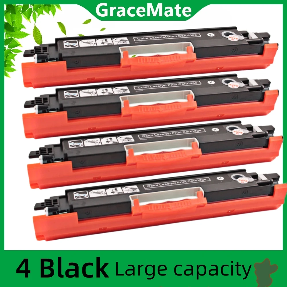 4 PCS  Black Toner Cartridge Compatible for Canon Laser Toner LBP7010C 7010 LBP7018C LBP7018 Printer Black Toner Cartridge