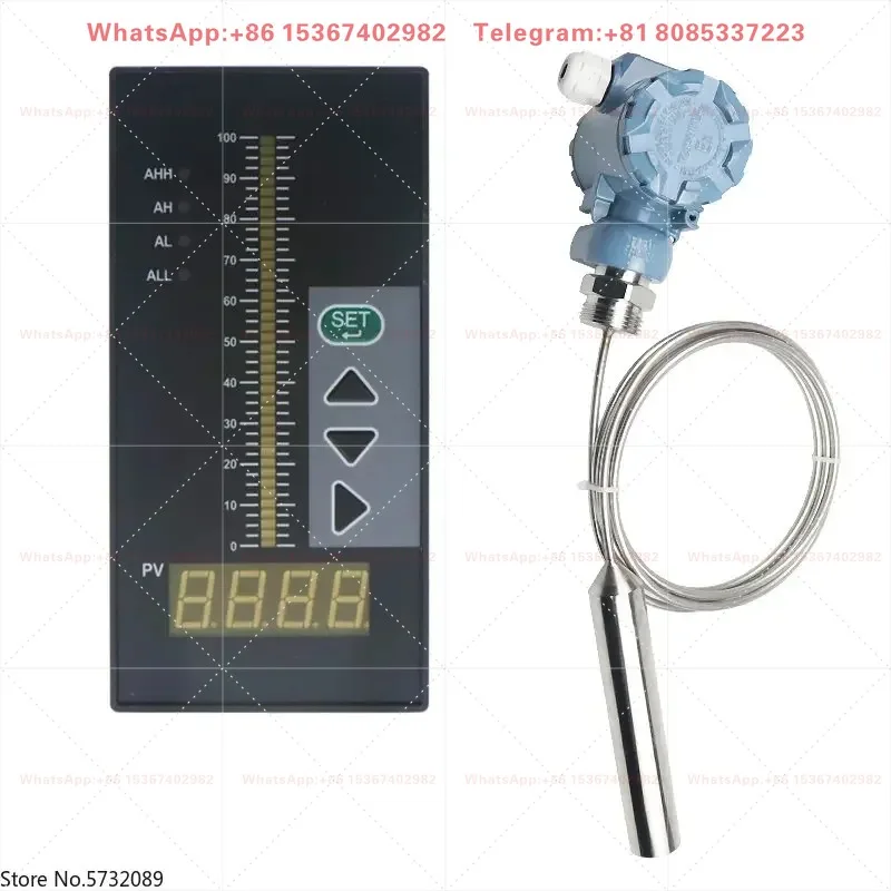 Stainless steel  tank level transmitter High temperature resistant boiled water level sensor Input water level gauge