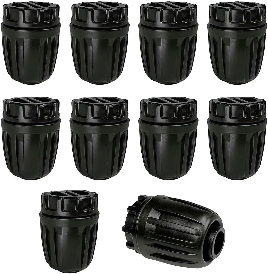 1/2 Inch Drip Irrigation Fittings End Caps 10 Pack End Plugs for 16mm DripTubing Connectors Barbed Locked End Cap Connectors