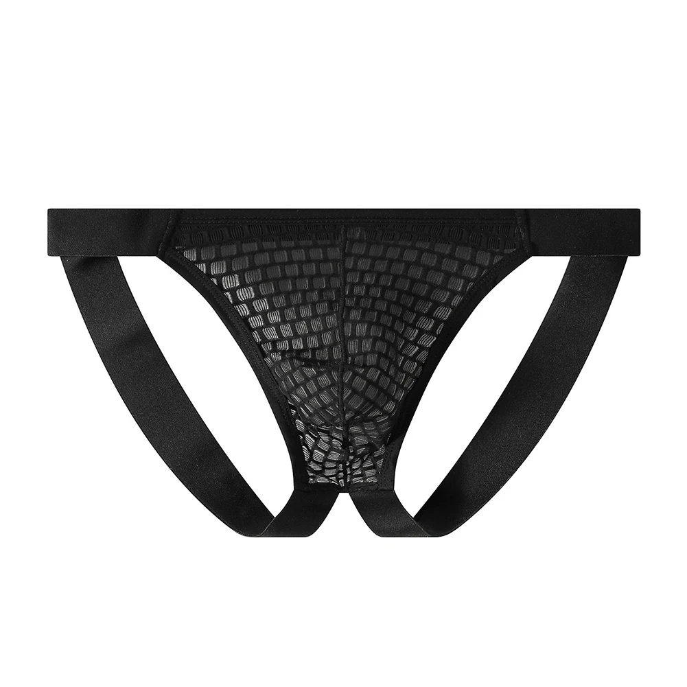 

Men Mesh Sheer Very Hot Lingerie Open Butt Thongs Underwear Breathable Underpants Exotic Panties Elastic Bikini Men's Clothing