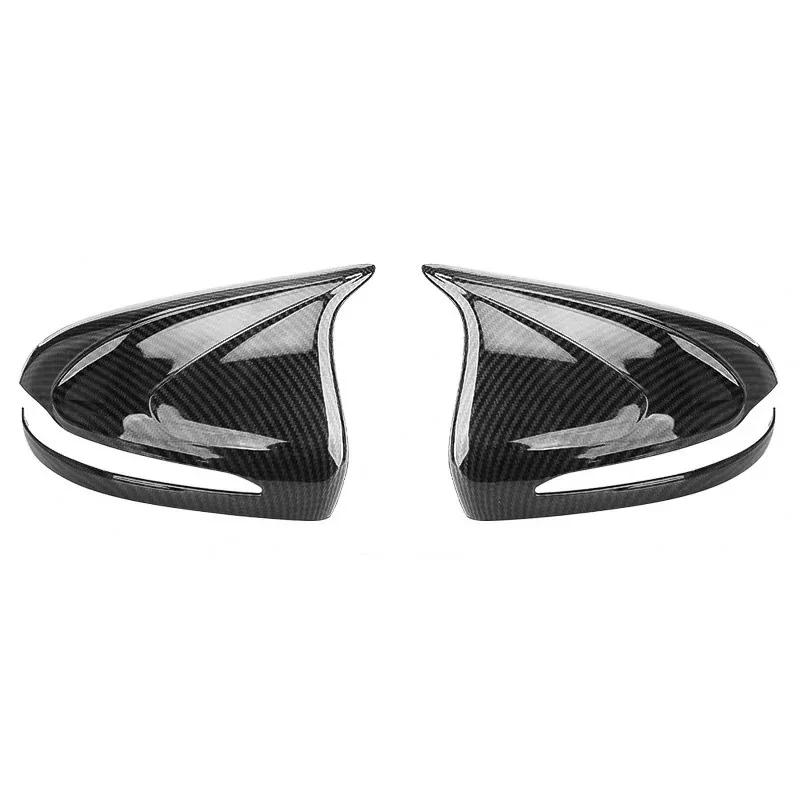 NEW-for Mercedes Benz C200L Modified New E-Class E300L/GLC260 ABS Car Rearview Mirror Cap Cover Trim Accessories 2 Pcs