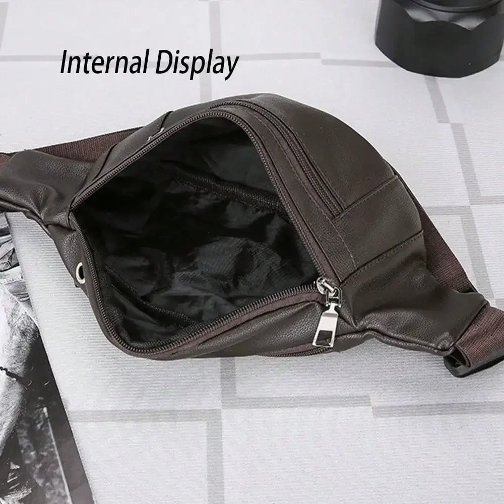 حقيبة صدر عصرية كاجوال من مادة البولي يوريثان، حقيبة خصر ذات سعة كبيرة، ضرورية للمشي في الهواء الطلق، حقيبة كتف رياضية للسياحة #2