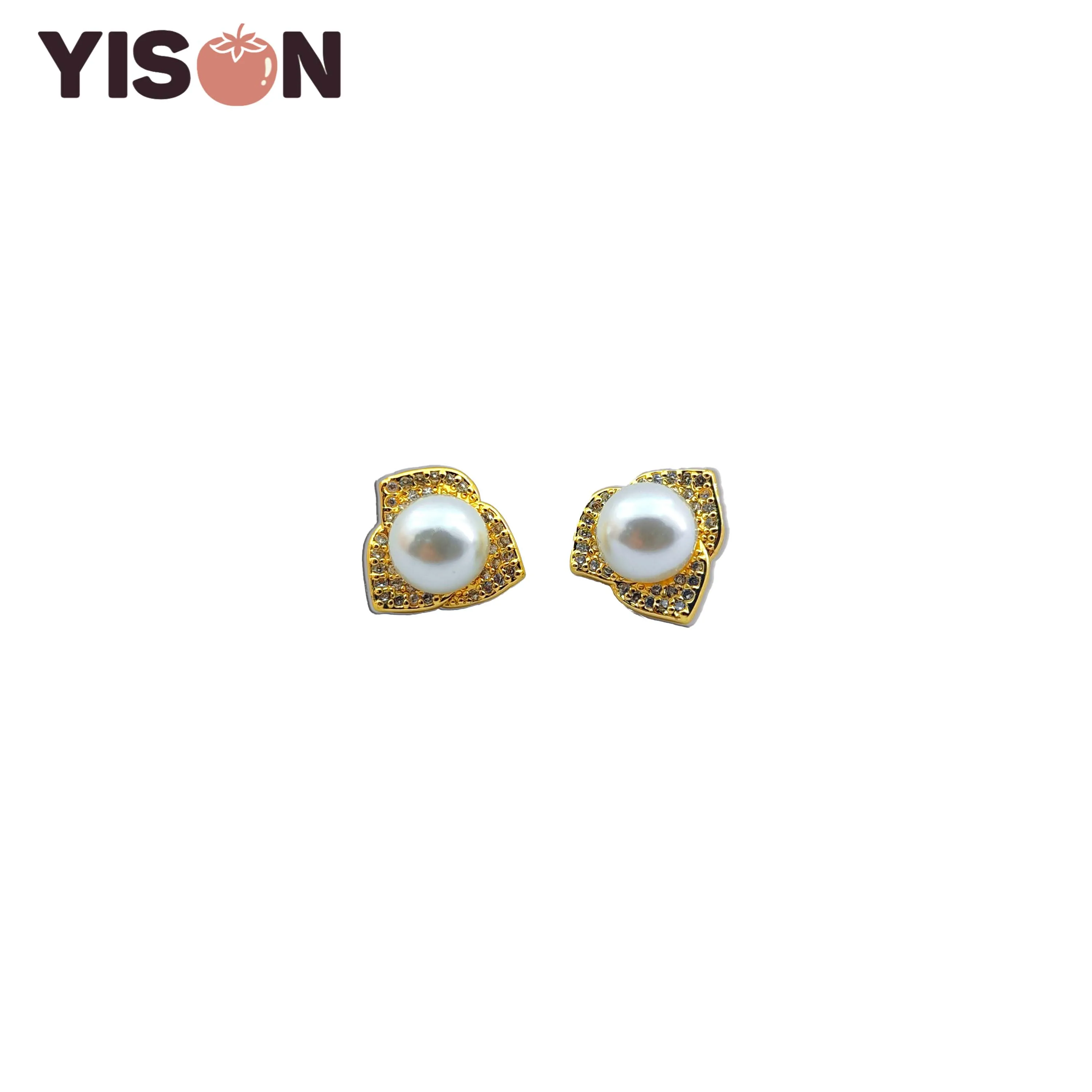 

2024 New Fashion Metal Pearl Stud Earrings For Women Vintage Elegant Imitation Pearl Earrings Wedding Party Jewelry