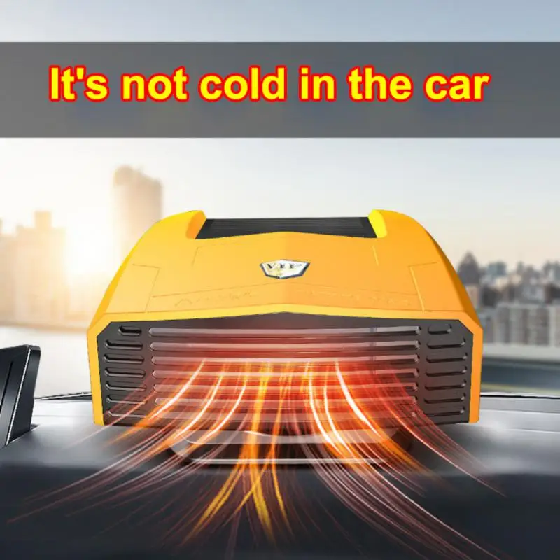 Car Heater 12/24V 180W Windshield Defogger And Defroster 360° Rotatable Auto Window Defroster Fast Heating And Cooling Fan