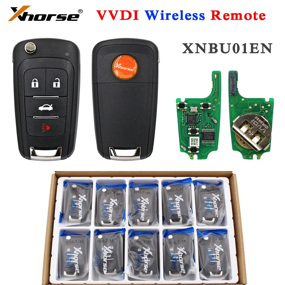 

5 шт. Xhorse XNBU01EN VVDI беспроводной универсальный дистанционный ключ от автомобиля для VVDI2 VVDI ключ инструмент для Chevrolet Buick Style 5 шт.