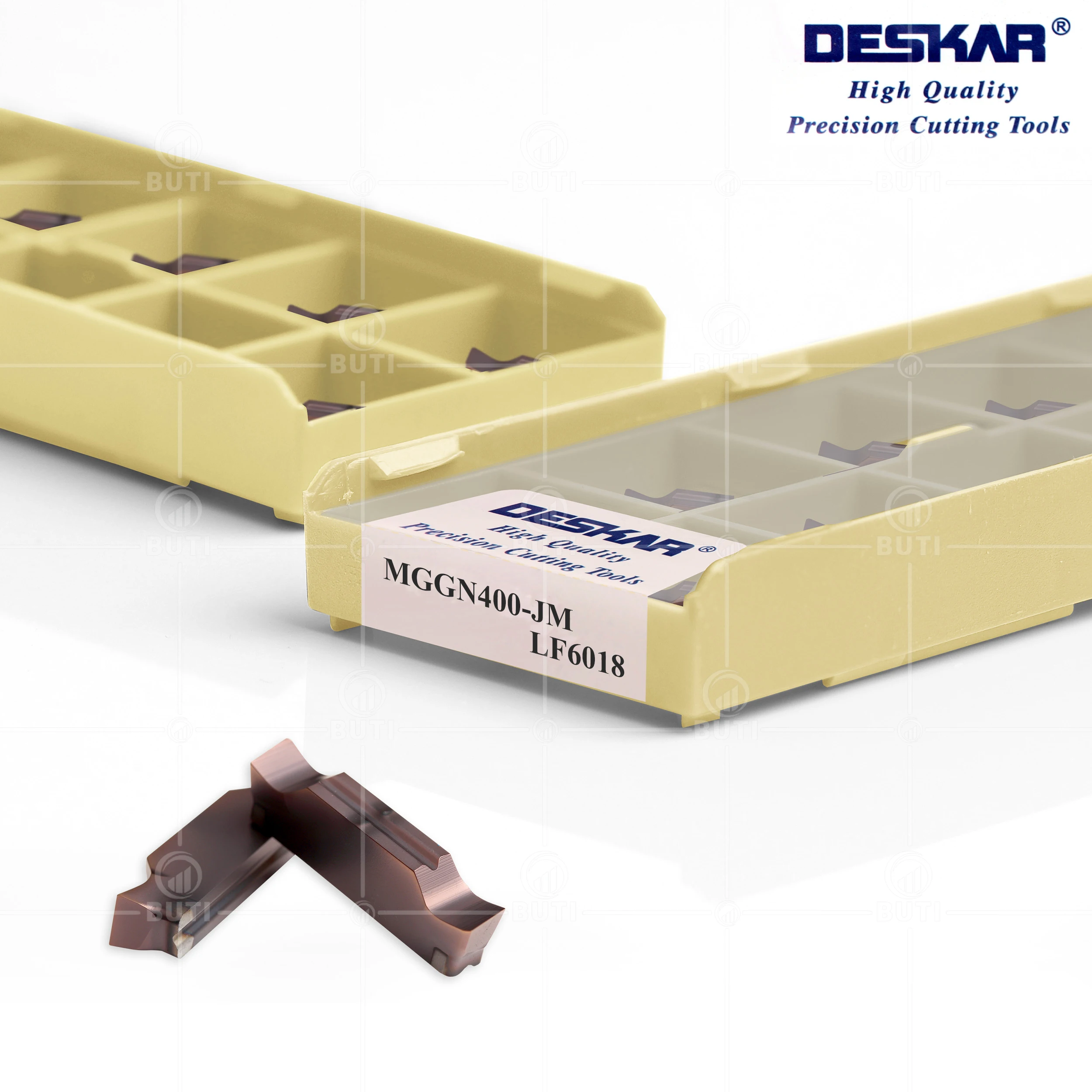 Imagem -02 - Deskar 100 Original Mggn150 200 250 300 400 500-jm Lf6018 Torno Cnc Ferramentas de Torneamento Carboneto Grooving Inserções para Aço Inoxidável