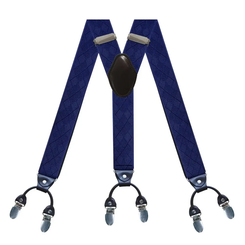 

Adjustable Strap Clip Braces Suspenders Y Shape 6 Clips Elastic Braces Wedding Party 3.5cm Wide Trouser Straps Belt Men Women