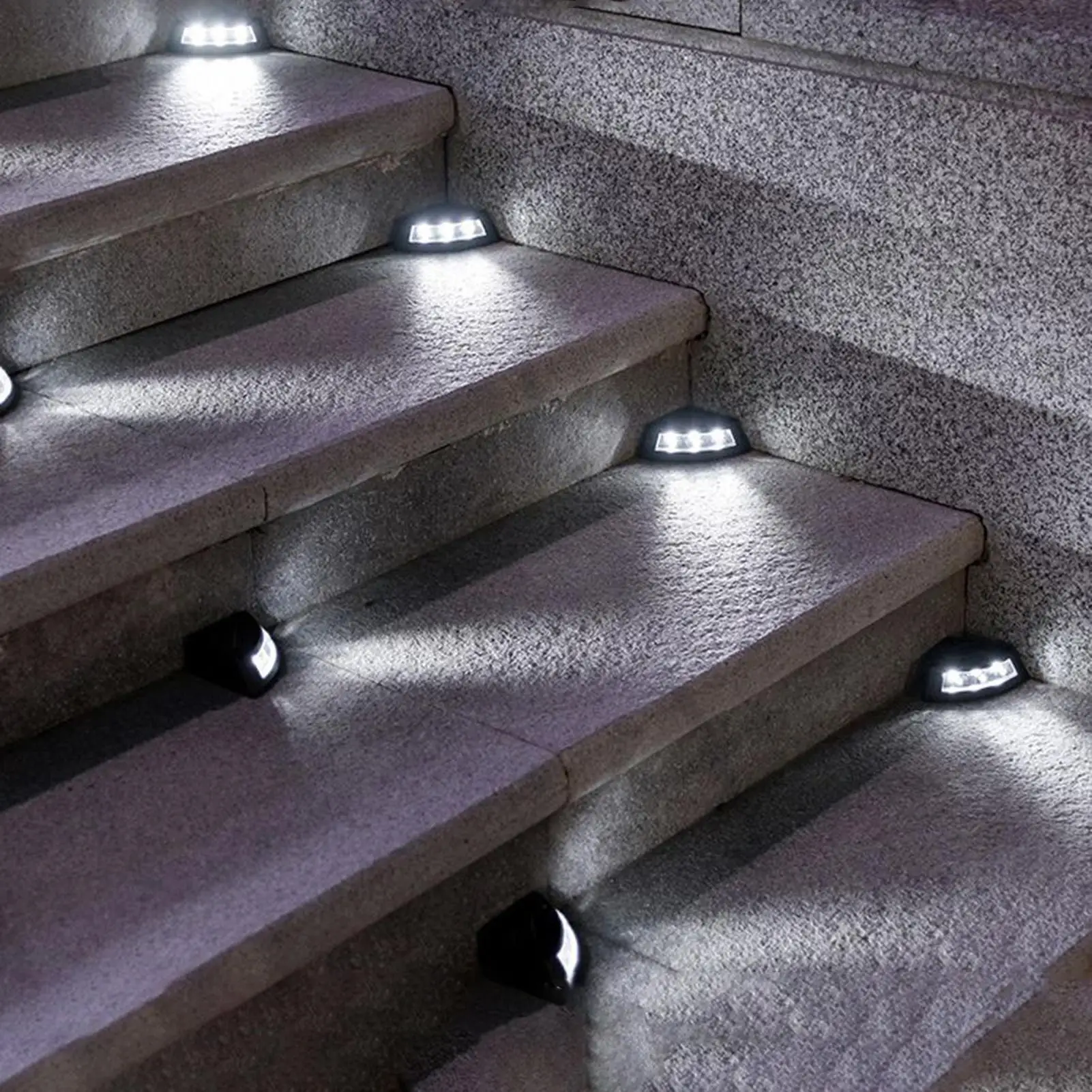 

Солнечные лестничные светильники, ступенчатые светильники, наружное светодиодное освещение на солнечной энергии, декоративное атмосферостойкое IP65, водонепроницаемое для дома, двора, патио