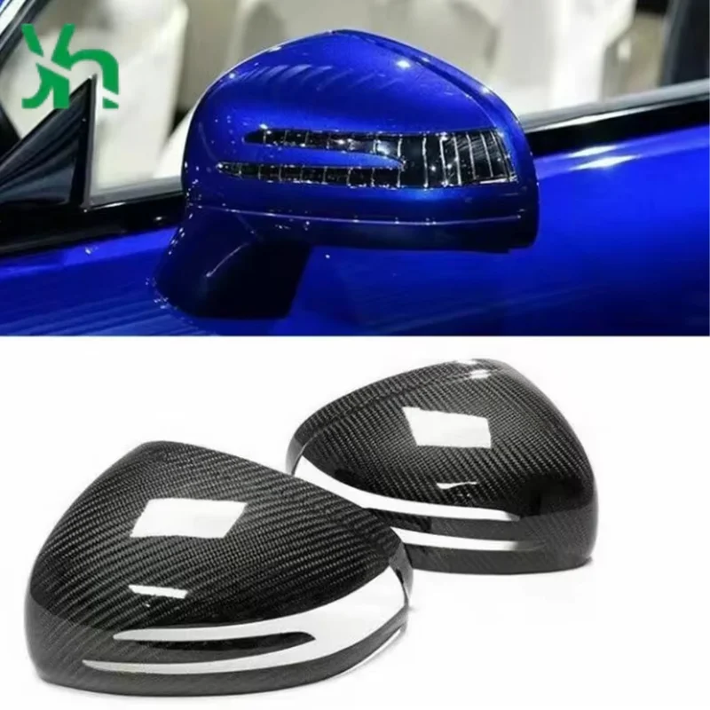 메르세데스-벤츠 G GL GLS ML GLE X166 카본 파이버 개조 미러 케이스 백미러 커버 보호 장식