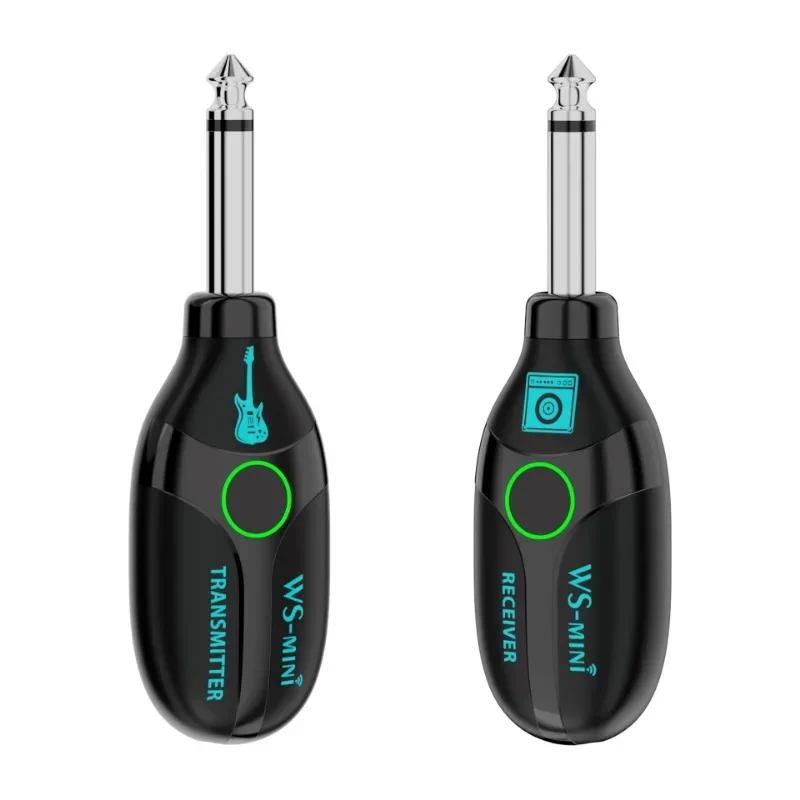 

Guitar Wireless System 4 Channels Audio Transmitter Receiver Rechargeable Wireless System For Electric Guitar Violin Bass Organ