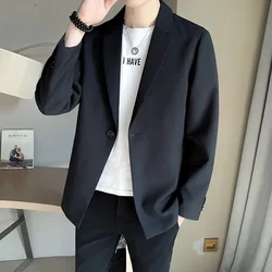 Coats Plus Big Size Cropped Black Oversize Man Suits and Blazers Short Jacket for Men Luxury Designer Fashionable High Quality