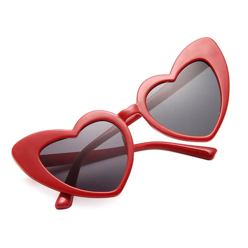 Heart Sunglasses For Women Colorful Party Oversized Trendy Retro Love Shaped Sunglasses Colorful Party Sunglasses For Festivals