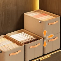 Organisateur de vêtements épais, armoires de rangement pour pantalons et pulls, tiroirs, boîte de rangement pour jeans, garde-robe, organisateurs de vêtements 4