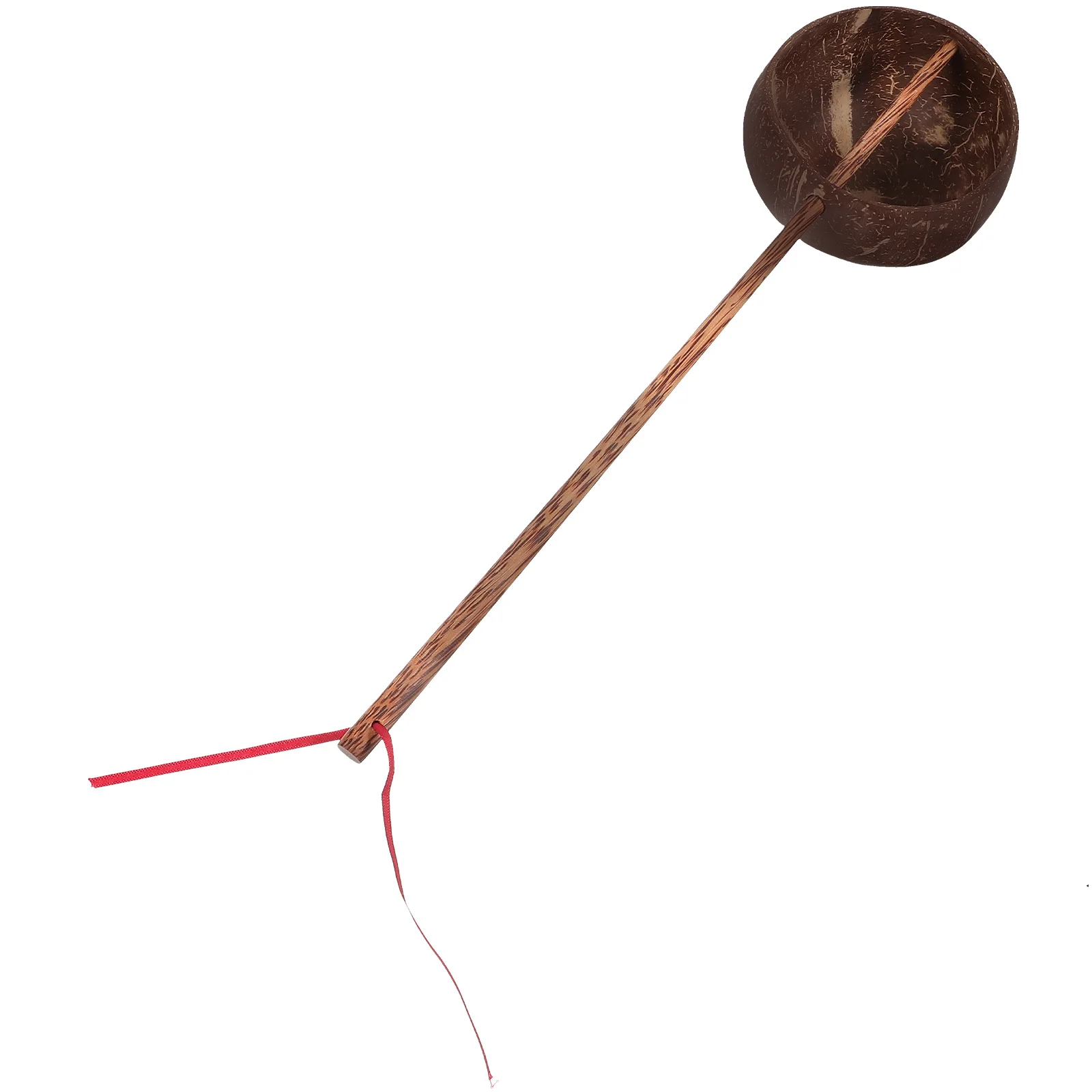 

Coconut Shell Long Handle Ladle Multifunctional Bath Shower Scoop Sauna Kitchen Camping Travel Watering Tool Household Water