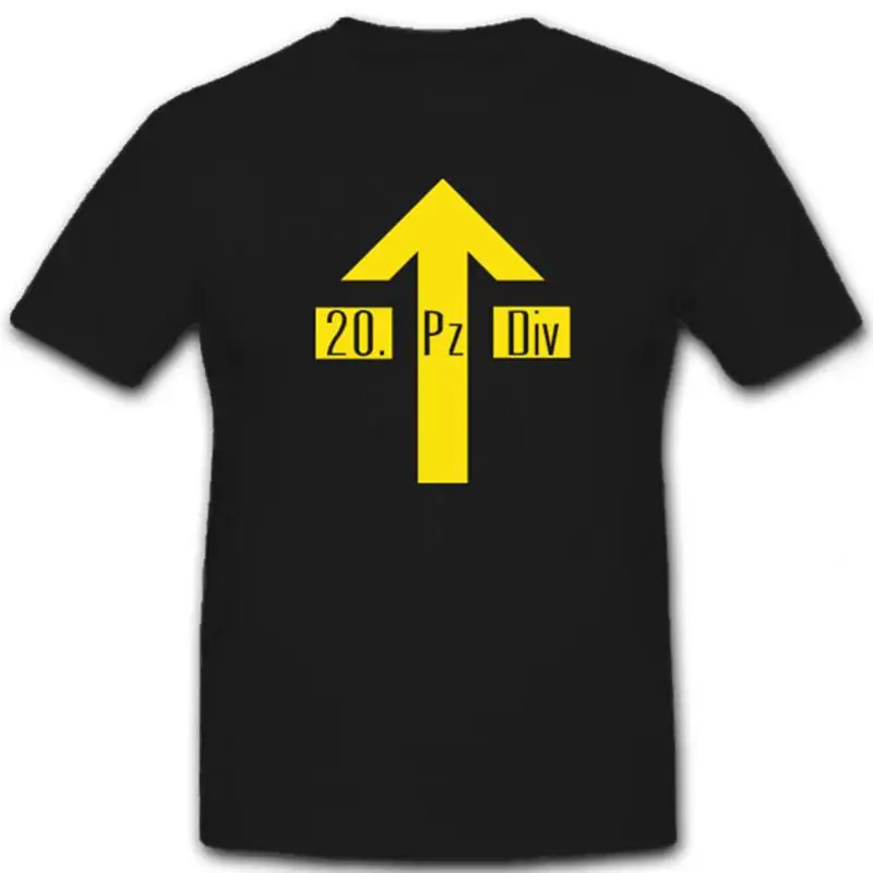 20 Panzer Division Coat of Arms Arrow Silesia Pz Div Tiger 2 - T Shirt #6650