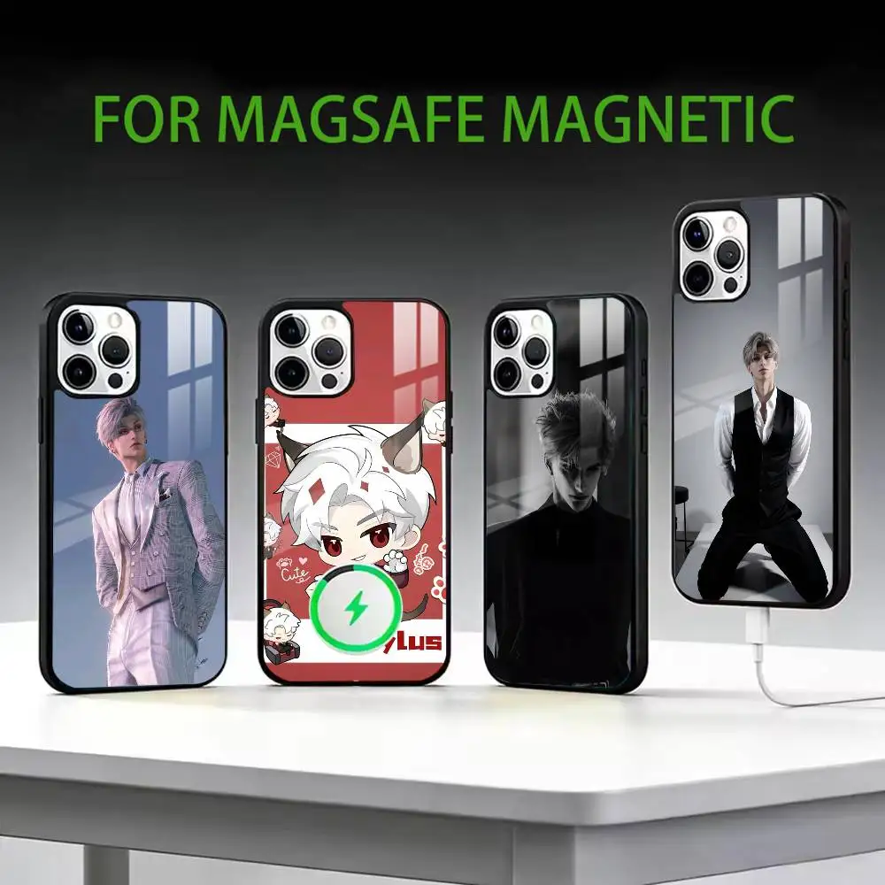 

S-Sylus Love and Deep Space Phone Case For iPhone17,16,15,14,13,12,11 Plus,Pro Max Magnetic For Magsafe Wireless Charging