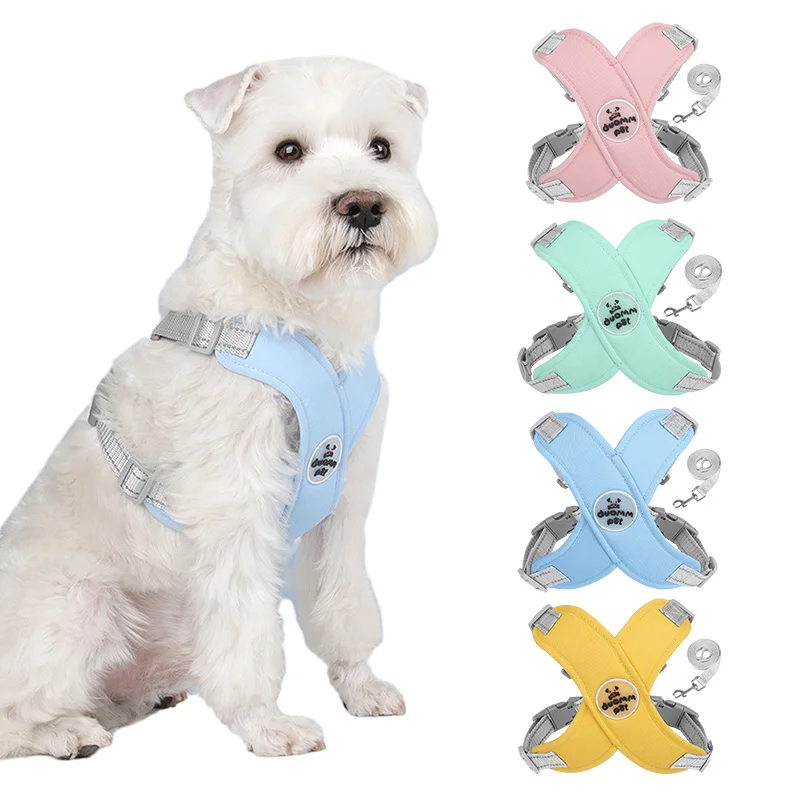 

Dog Harness For Small Dogs Harness Adjustable Reflective Pet Comfortable Outdoor Escape Proof No Pull Dog Leash And Harness Xs