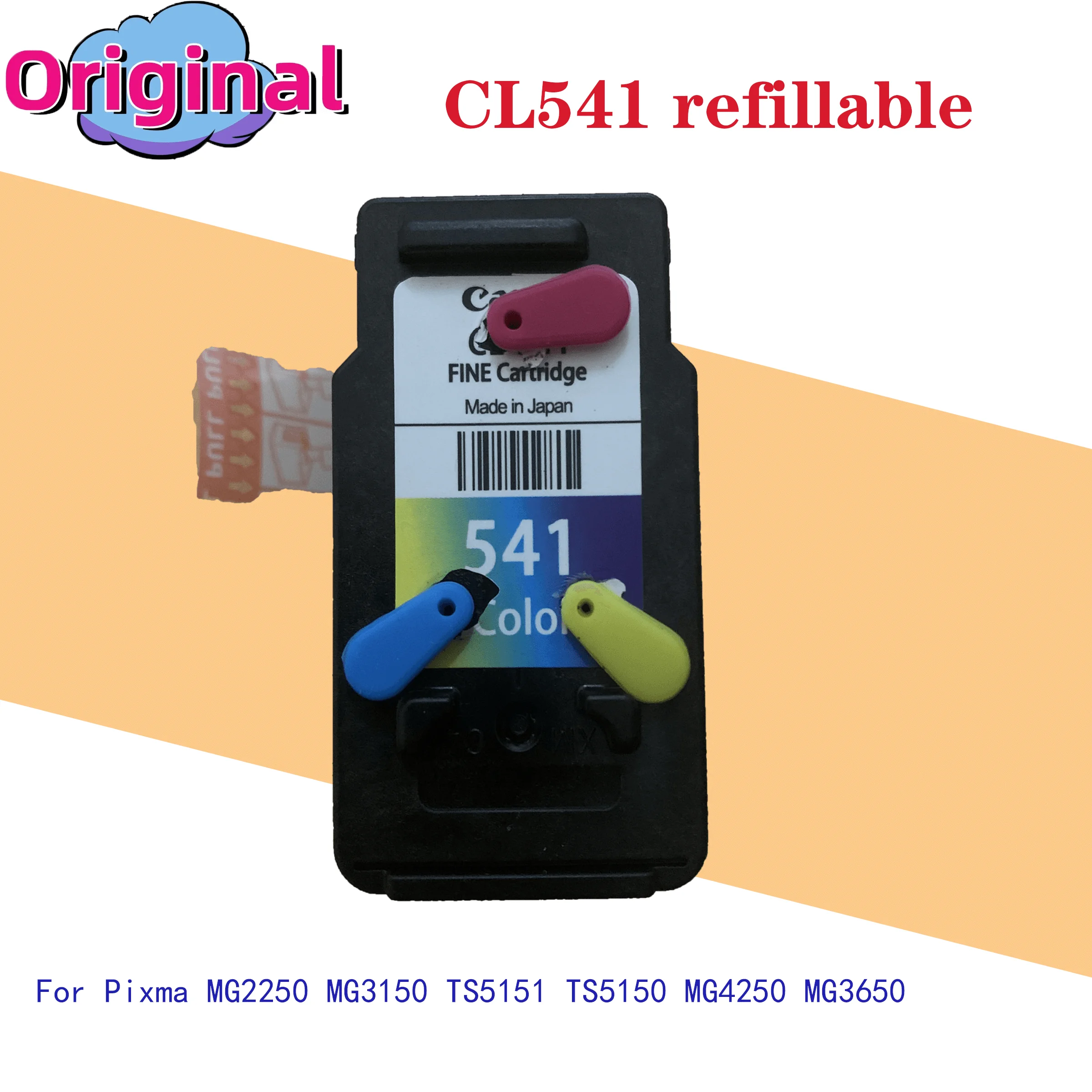 Original PG-540 CL-541 PG540 CL541 Refillable Ink Cartridge for Canon Pixma MG2250 MG3150 TS5151 TS5150 MG4250 MG3650