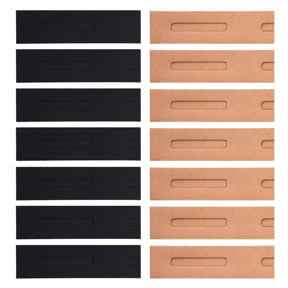 

40pcs Kraft Case Packaging Black Gift Box Storage Pen Sleeve Packaging Foldable Pen Pouch Stationery Organizer