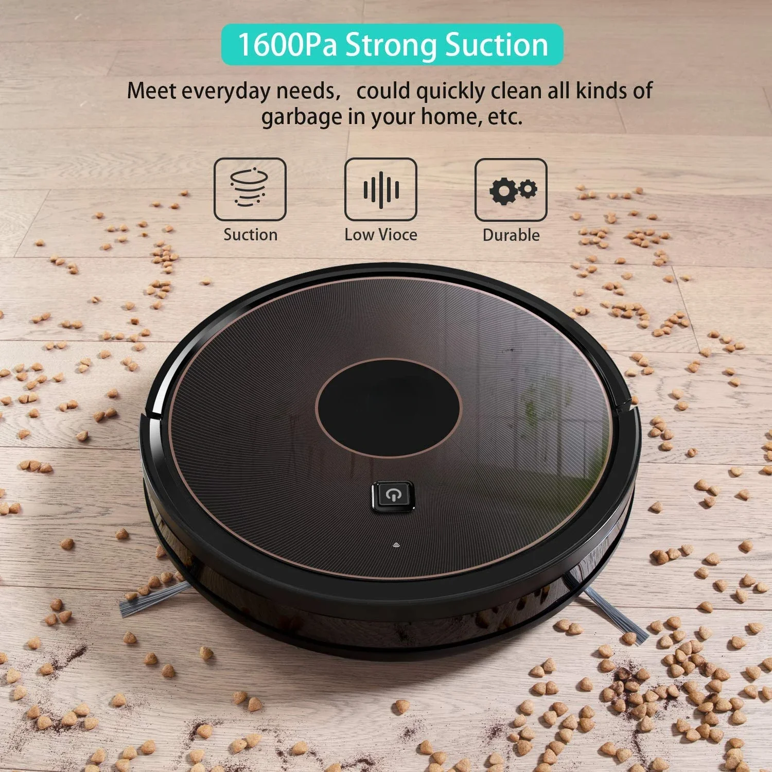 GOOVI D382 Pro 3 in 1 WiFi Floor Clean Aspirador Wet and Dry Mop Robot Vacuum Cleaner with APP