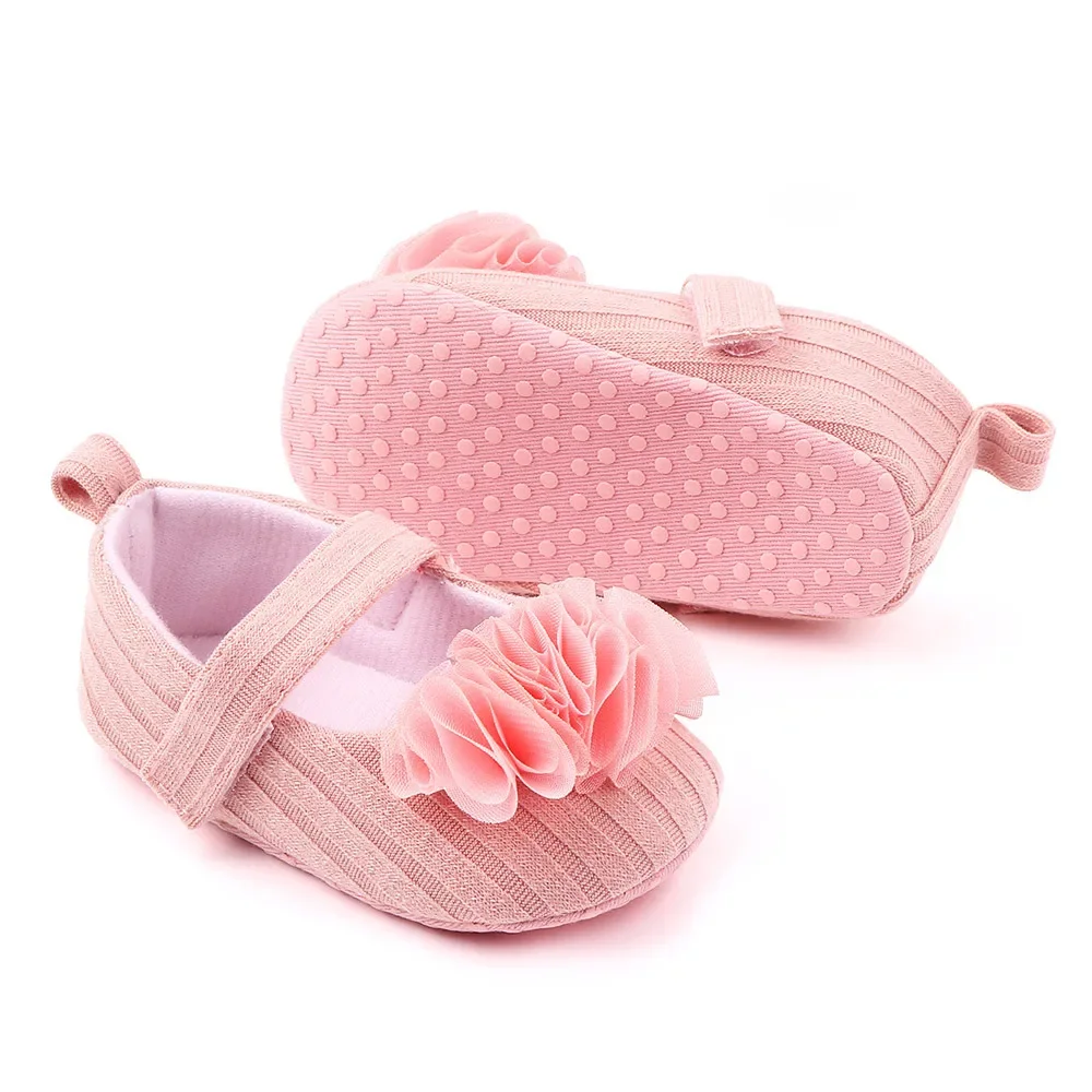 Meckior Schattige Prinses Baby Meisje Schoenen Bloem Band Katoen Zachte Comfortabele Peuter Meisjes Schoenen Eerste Wandelaars Outdoor Wieg Schoenen