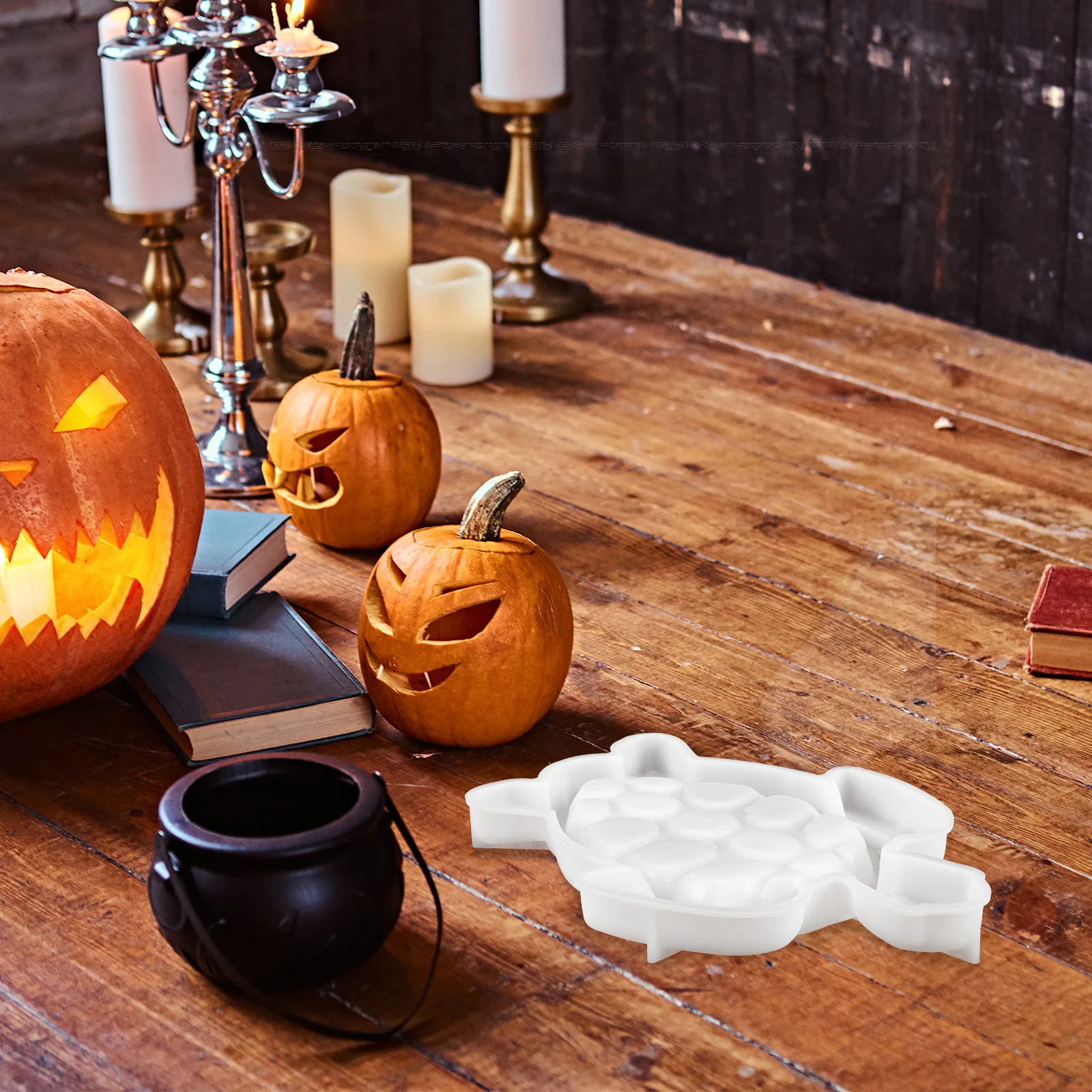 

Silicone Mold Turtle Tray for Epoxy Resin Casting Halloween White 8937 Flexible Practical DIY Gifts Kitchen Bar Tools