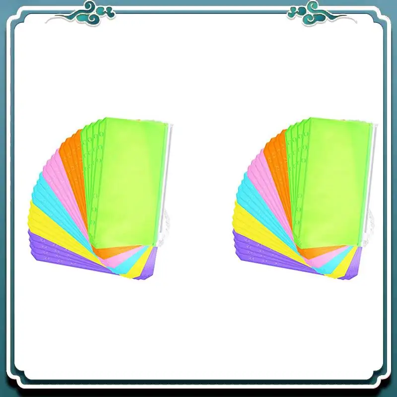 

ABSK-48Pcs Budget Binder, Cash Envelopes For Budgeting, A6 Binder Pocket, Budget Binder With Zipper Envelopes